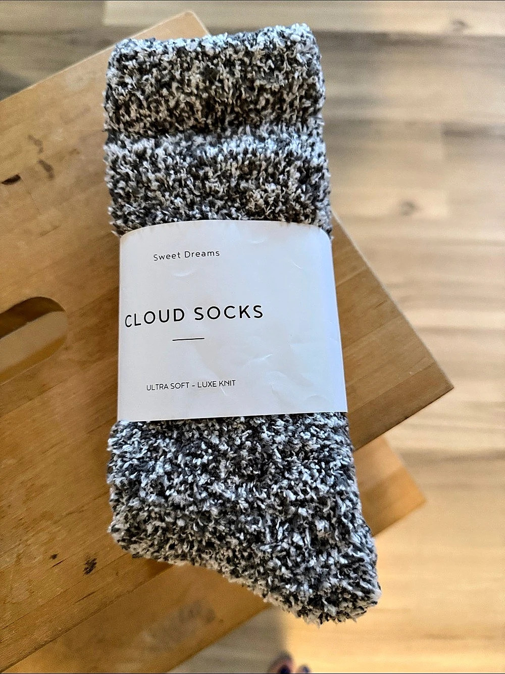Sweet dreams Cloud Socks Brown & Gray NWT